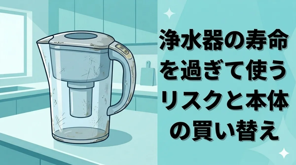 浄水器の寿命を過ぎて使うリスクと本体の買い替え