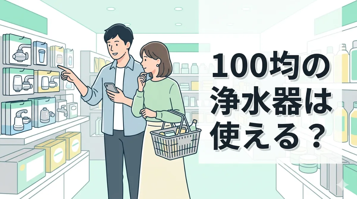 100均の浄水器は使える？セリアやダイソー製品の性能と注意点