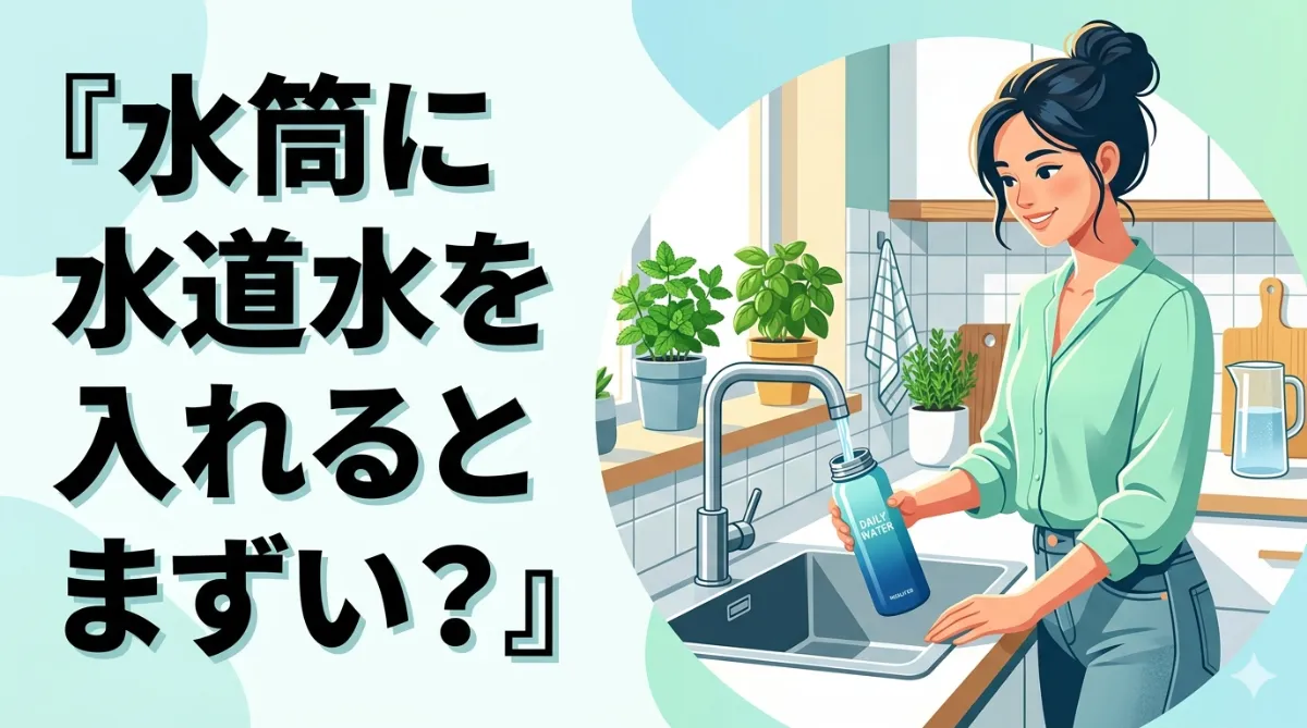 水筒に水道水を入れるとまずい？美味しく飲むコツと正しい衛生管理を徹底解説